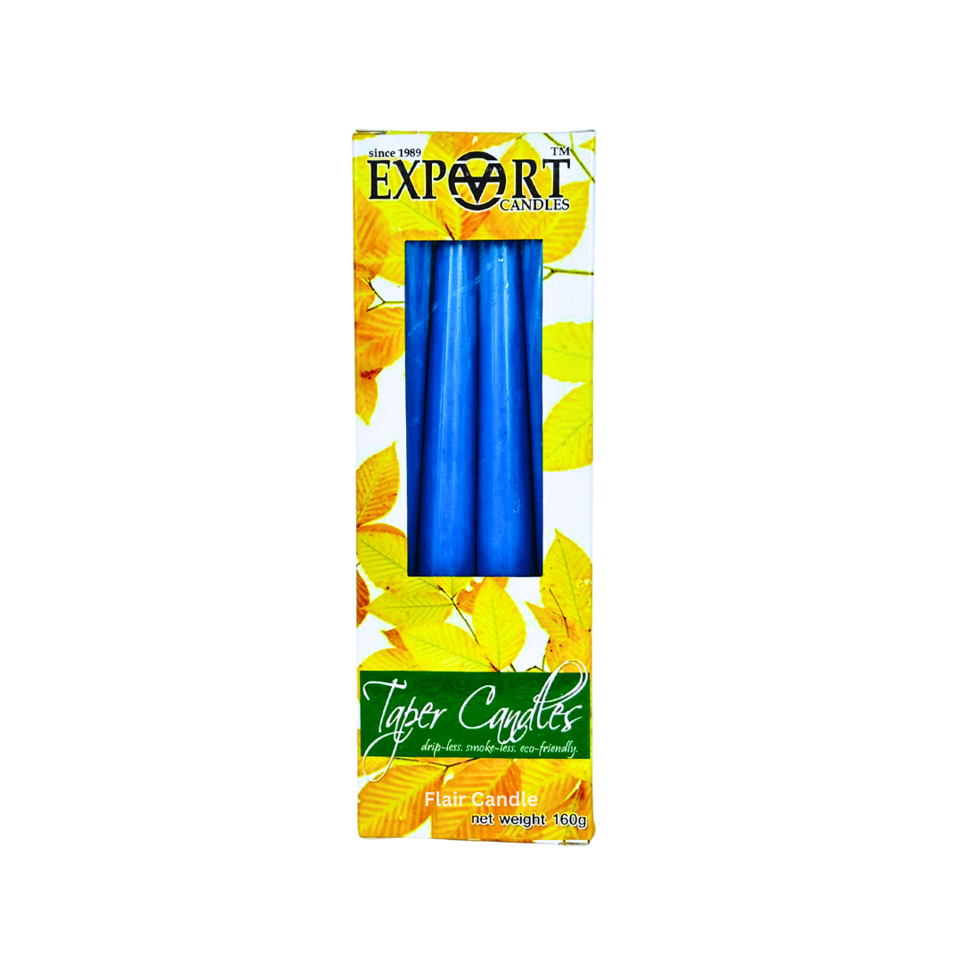 Export Colored Taper Candle 8 Inches | 4pcs Box