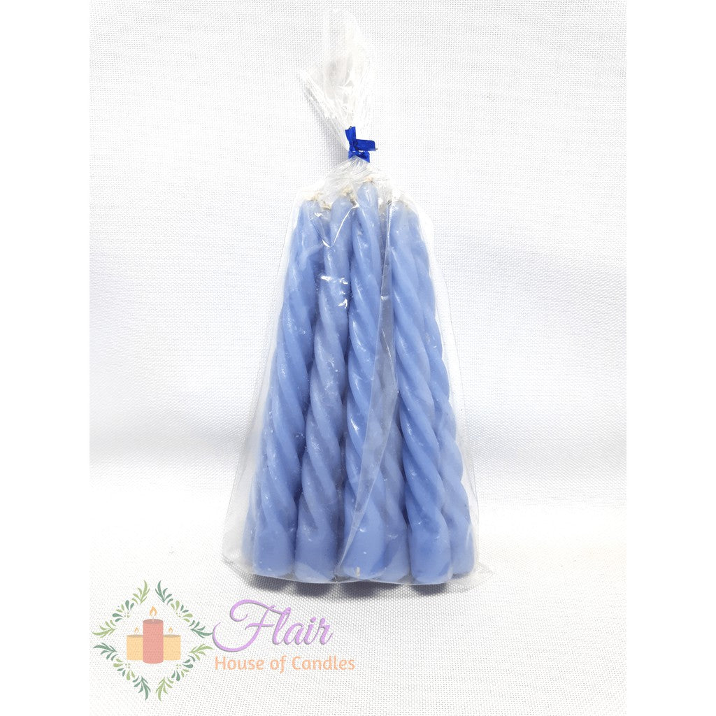 Flair Spiral Birthday Candles | 12pcs Pack 9cm Tall