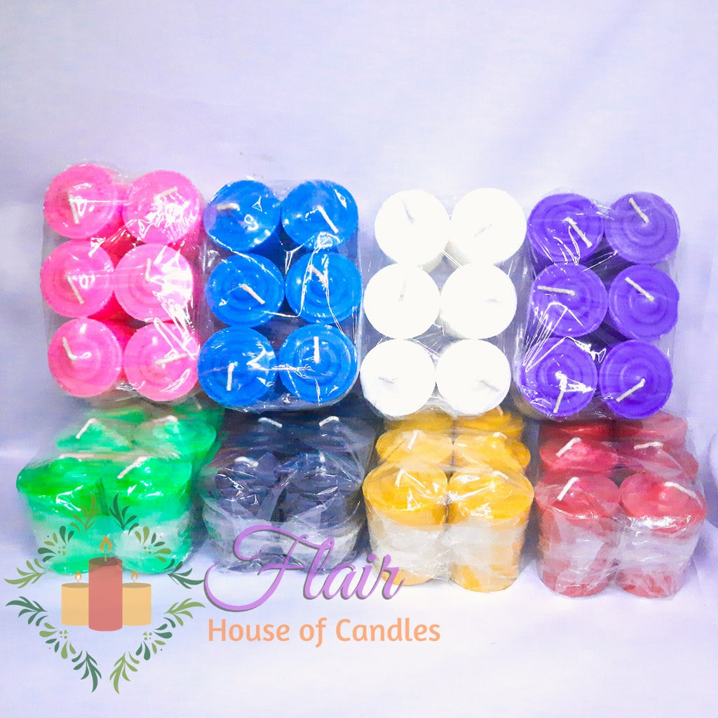 Flair Vigil Colored Wishing Candles | 6pcs Pack 5.5cm Tall