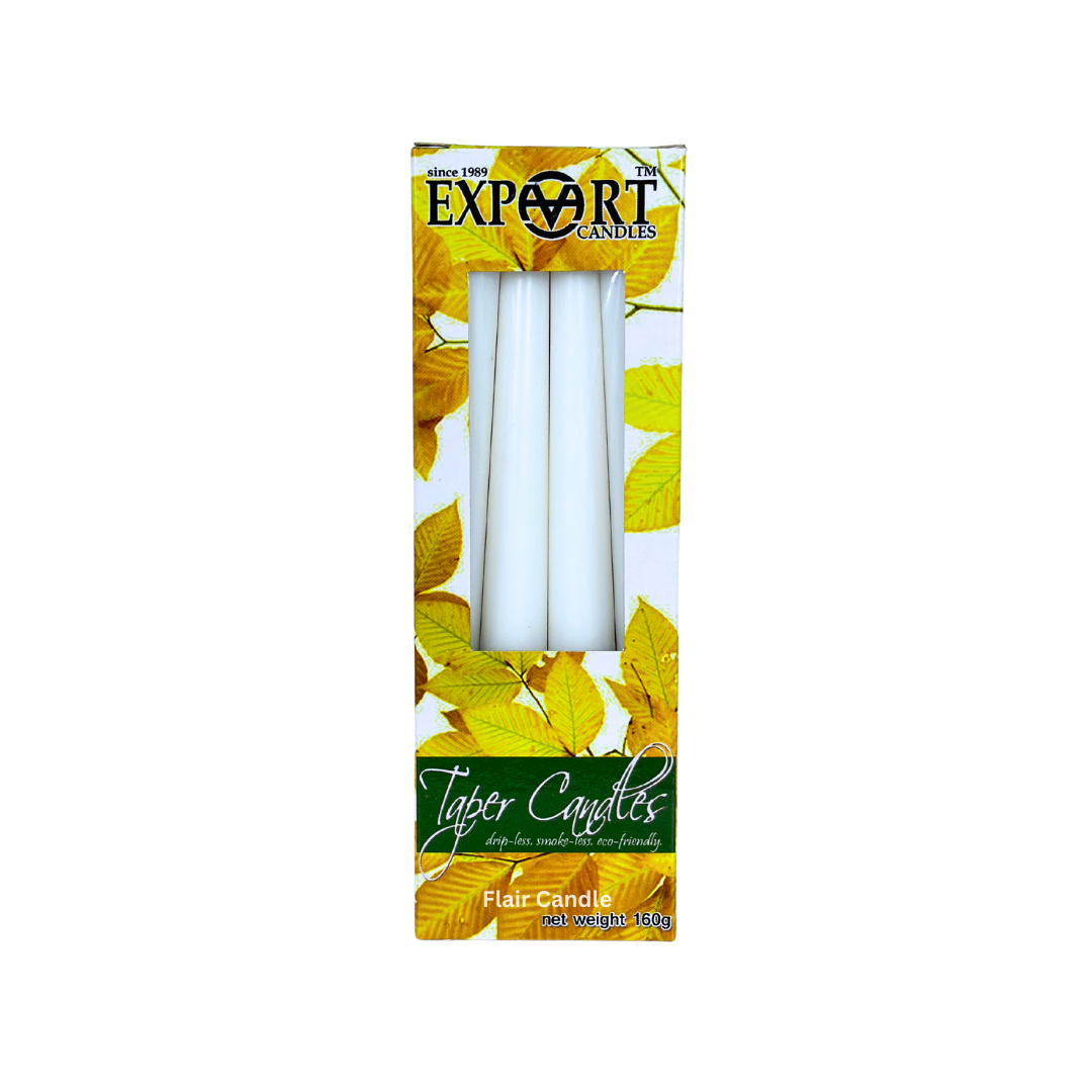 Export Colored Taper Candle 8 Inches | 4pcs Box