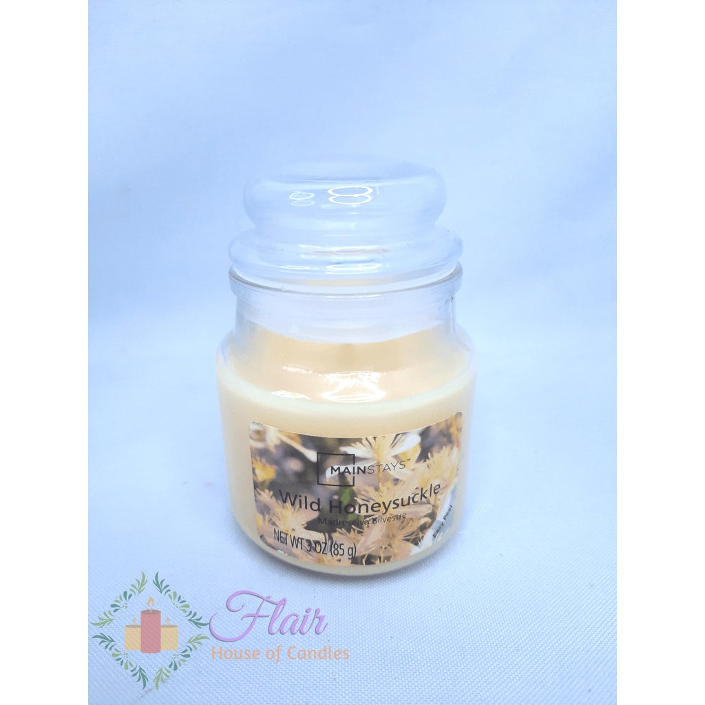 Mainstays Wild Honeysuckle Scent Jar Candle 85g