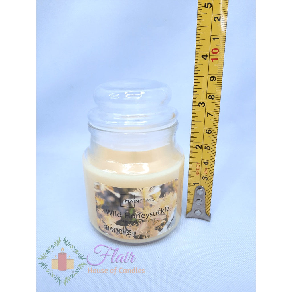 Mainstays Wild Honeysuckle Scent Jar Candle 85g