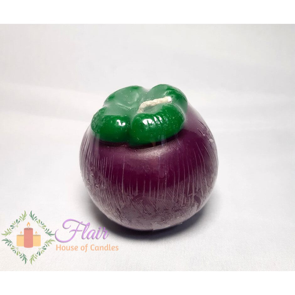 Mangosteen Fruit Candle 6.3cm Tall