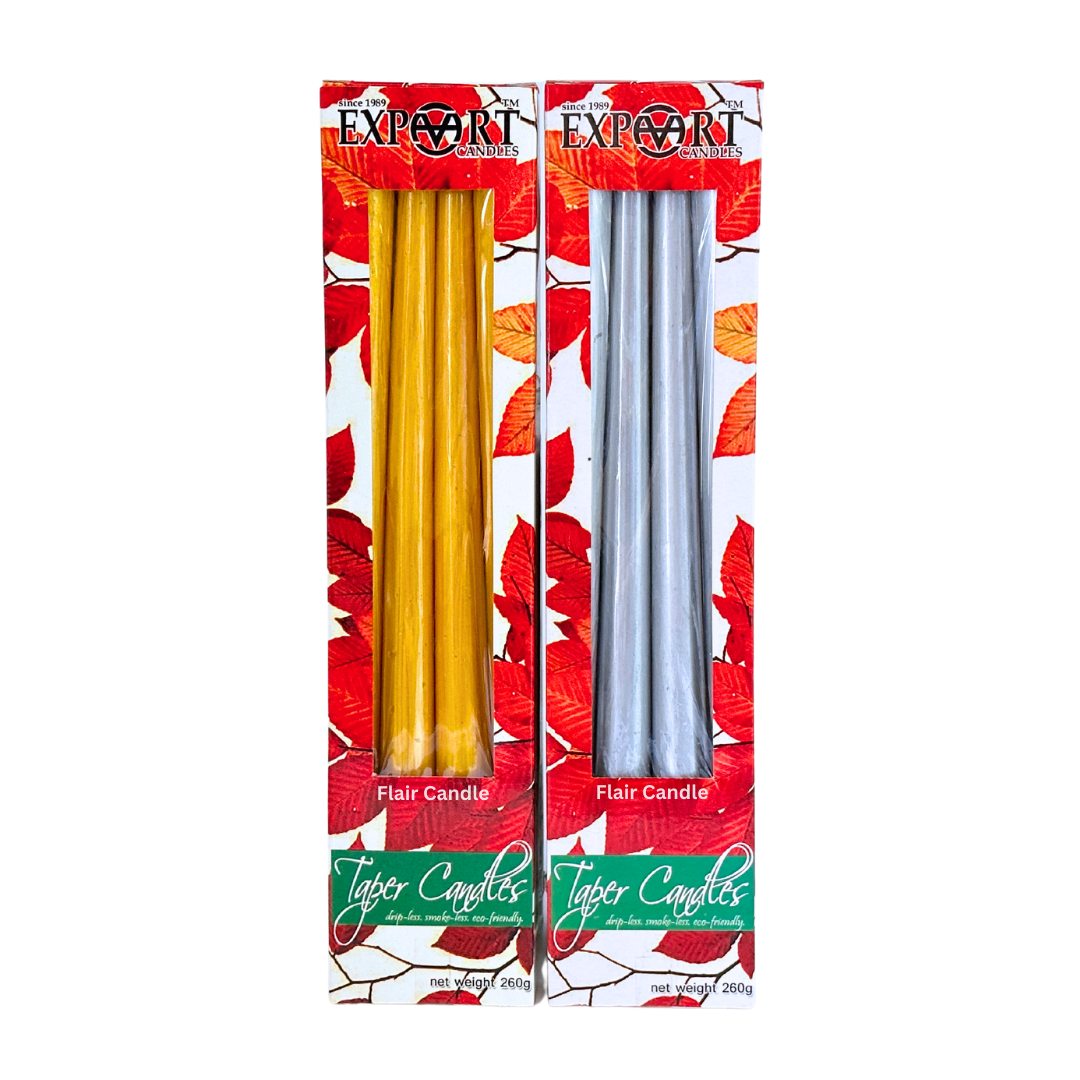 Export Colored Taper Candle 12 Inches | 4pcs Box