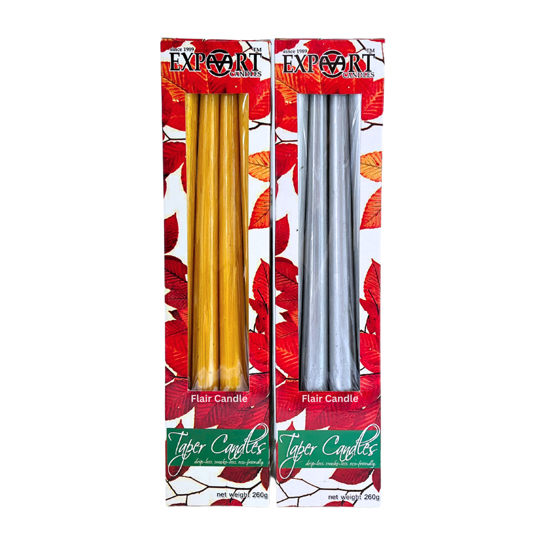 Export Colored Taper Candle 12 Inches | 4pcs Box