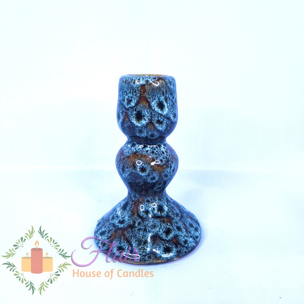 Flair Ceramic Candlestick Holder 10.5cm Tall