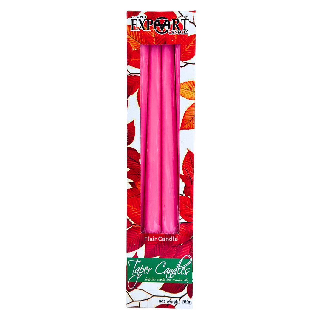 Export Colored Taper Candle 12 Inches | 4pcs Box