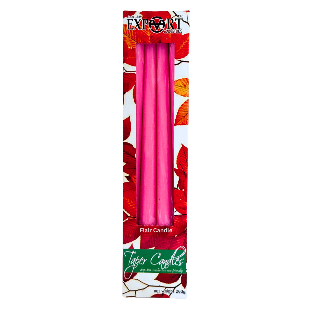 Export Colored Taper Candle 12 Inches | 4pcs Box