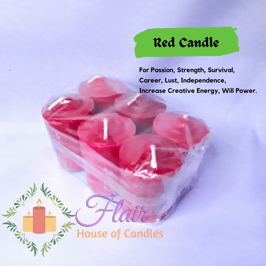 Flair Vigil Colored Wishing Candles | 6pcs Pack 5.5cm Tall