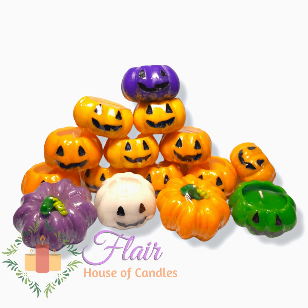 Halloween Party Pumpkin Candle with Face 5cm Tall