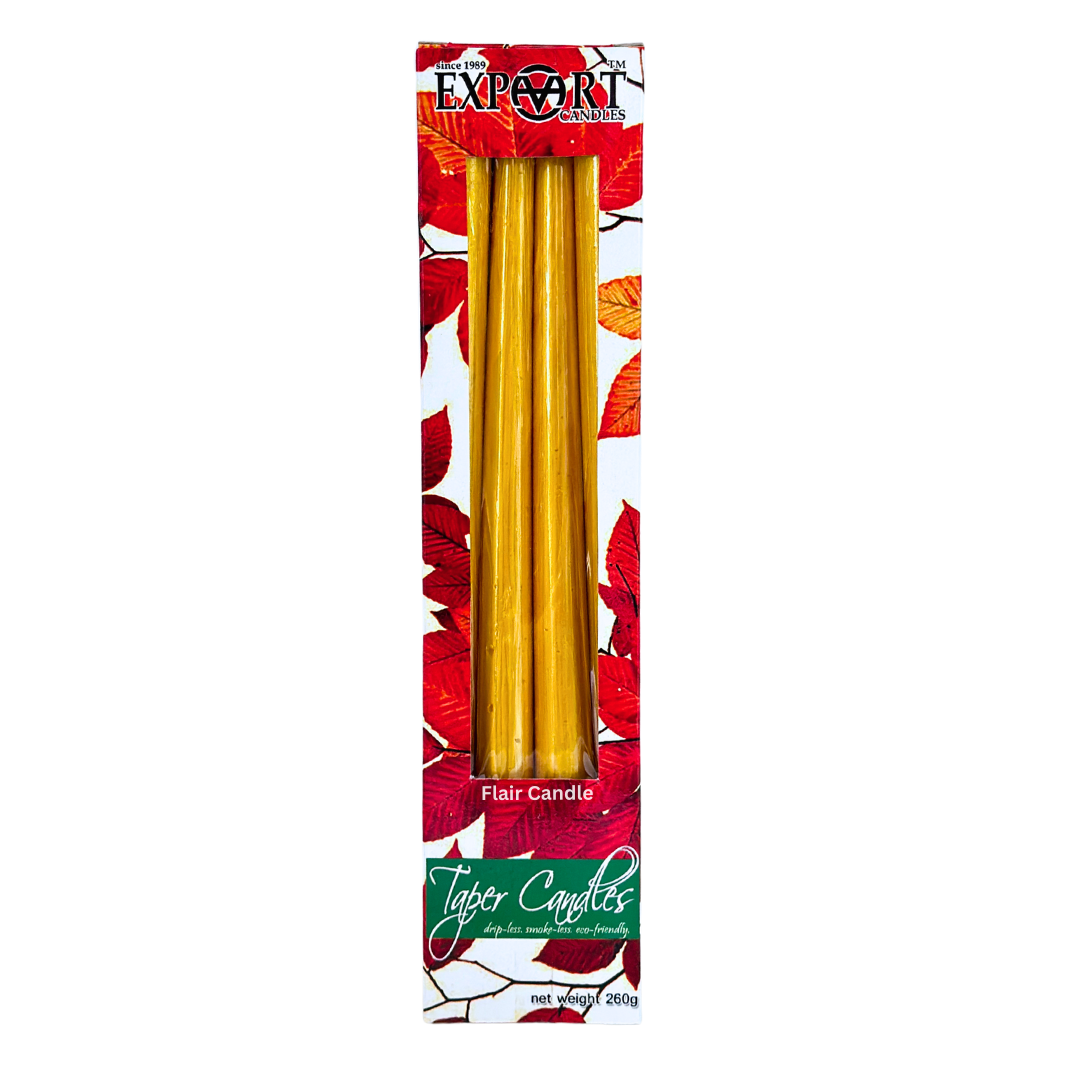 Export Colored Taper Candle 12 Inches | 4pcs Box