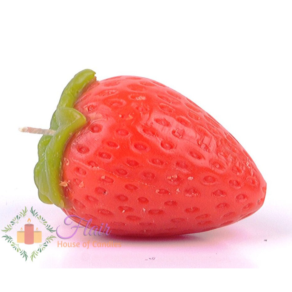 Strawberry Fruit Candle 6.6cm Tall