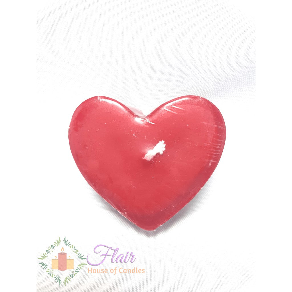 Flair Valentine Romantic Apple Scented Heart Candle 3.2cm Tall