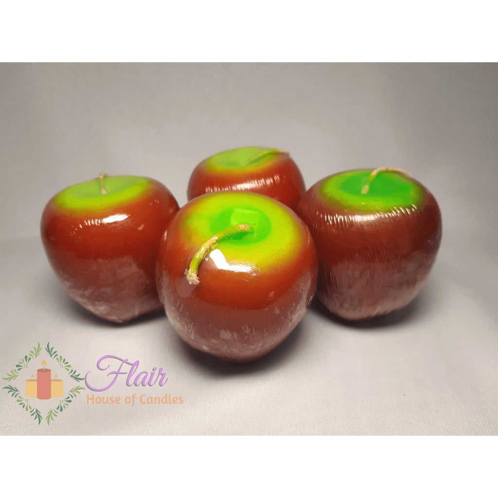 Red Apple Fruit Candle 6cm Tall