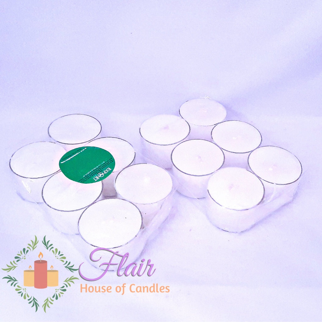 Flair Unscented Tealight Candle | 6pcs Pack 3cm Tall