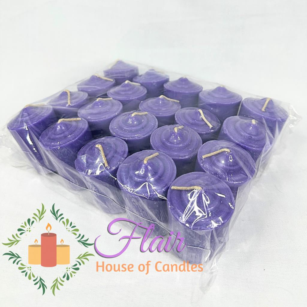 Flair Vibrant Colored Vigil Candle Set | 20pcs Pack 6.5cm Tall