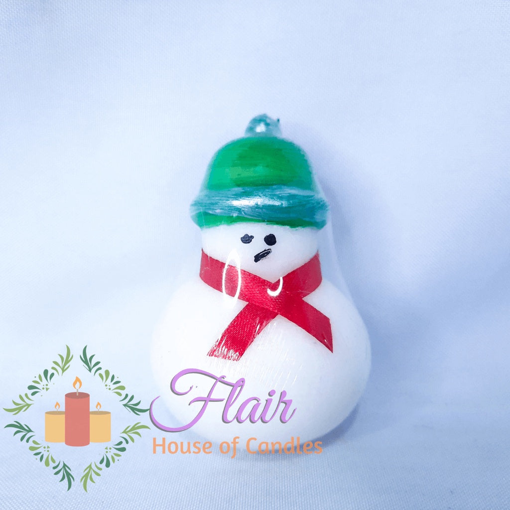 Flair Smokeless Small Cute Snowman Candle 8cm Tall