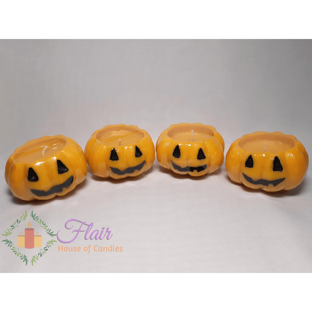 Halloween Party Pumpkin Candle with Face 5cm Tall