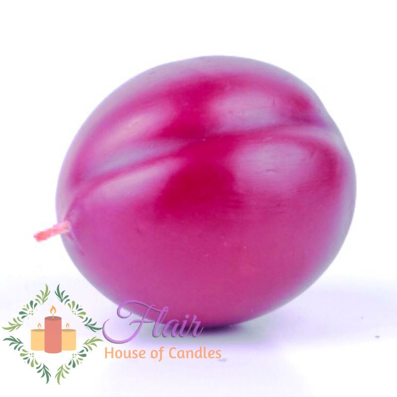 Plum Fruit Candle 5.5cm Tall