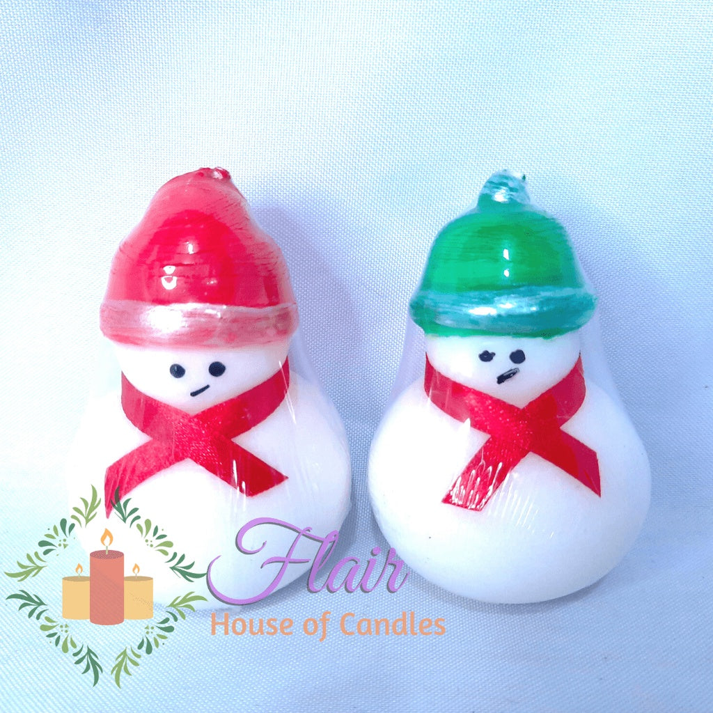 Flair Smokeless Small Cute Snowman Candle 8cm Tall