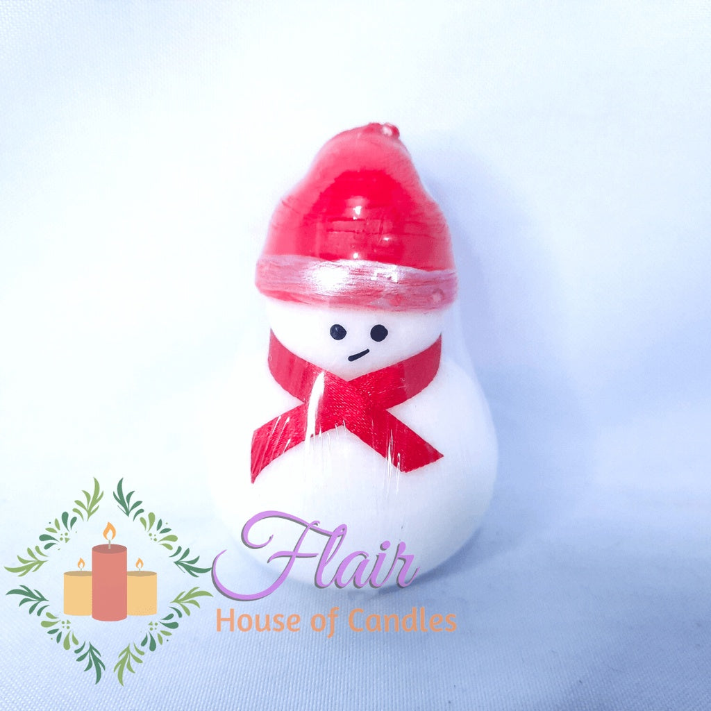 Flair Smokeless Small Cute Snowman Candle 8cm Tall