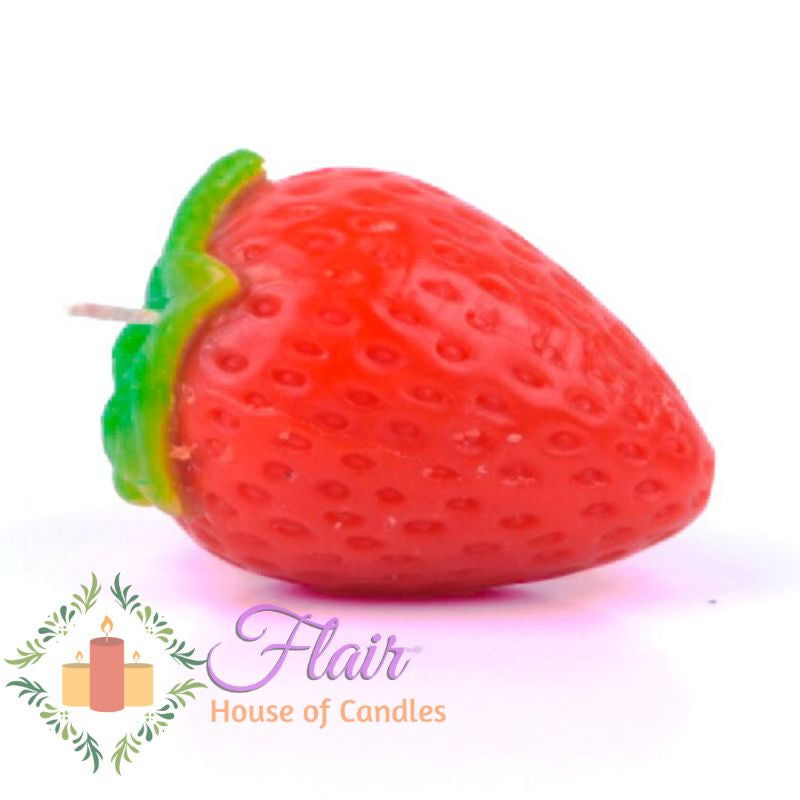 Strawberry Fruit Candle 6.6cm Tall