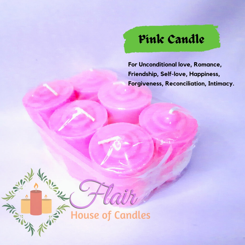 Flair Vigil Colored Wishing Candles | 6pcs Pack 5.5cm Tall