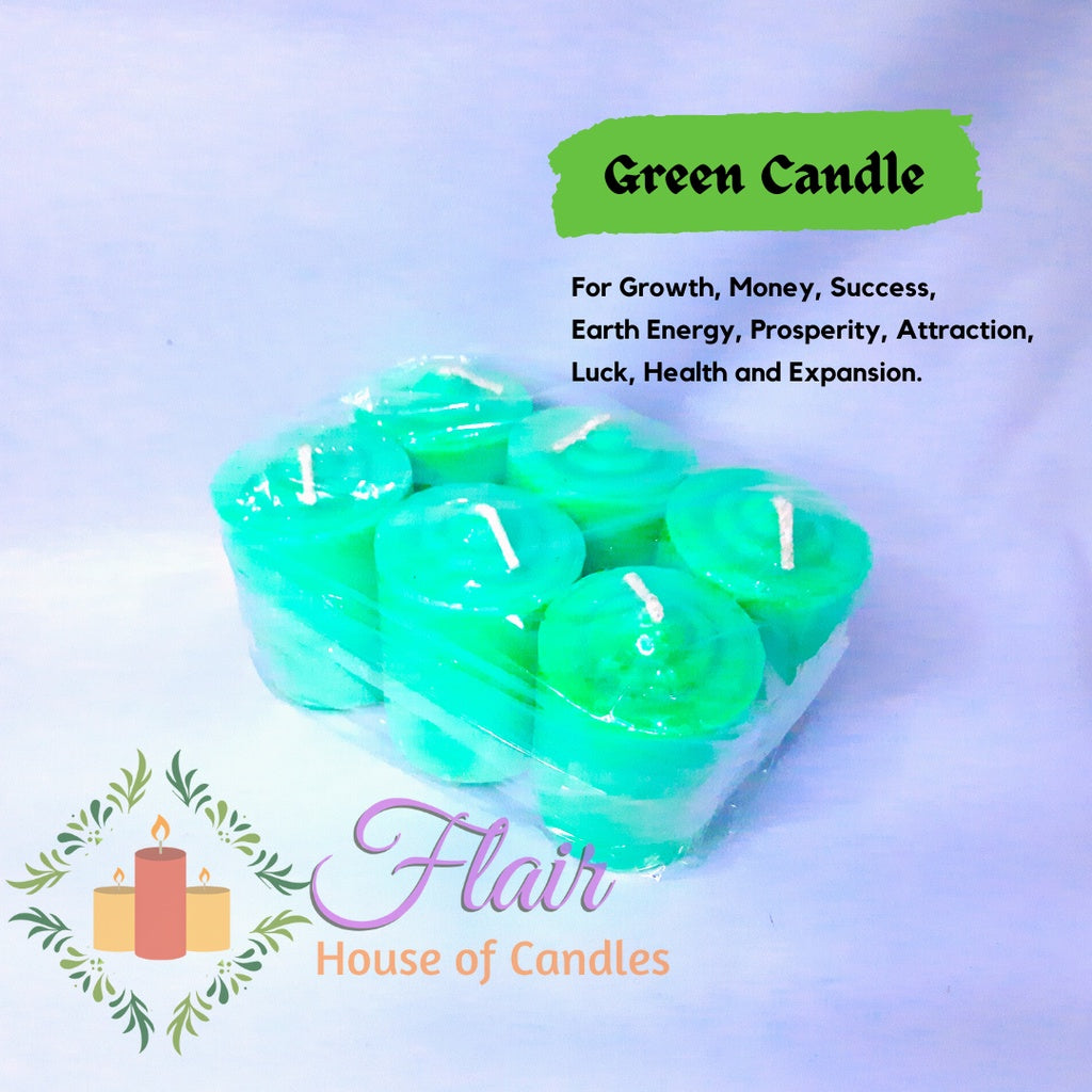 Flair Vigil Colored Wishing Candles | 6pcs Pack 5.5cm Tall