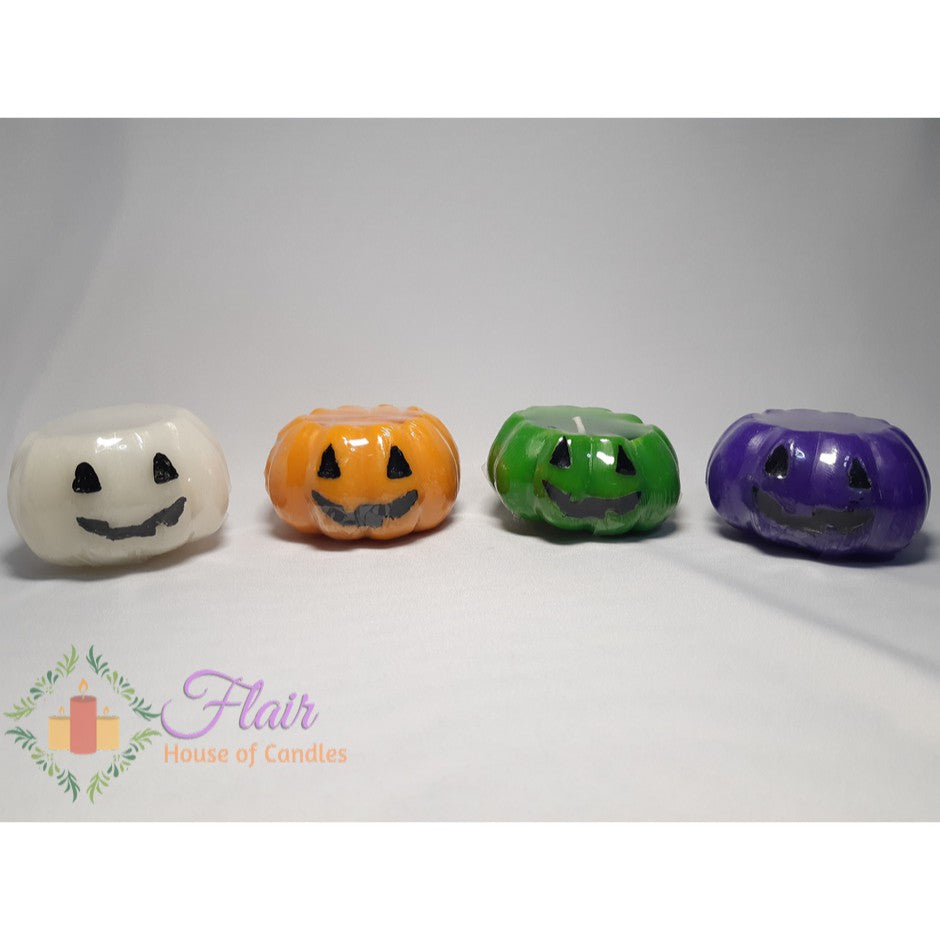 Halloween Party Pumpkin Candle with Face 5cm Tall