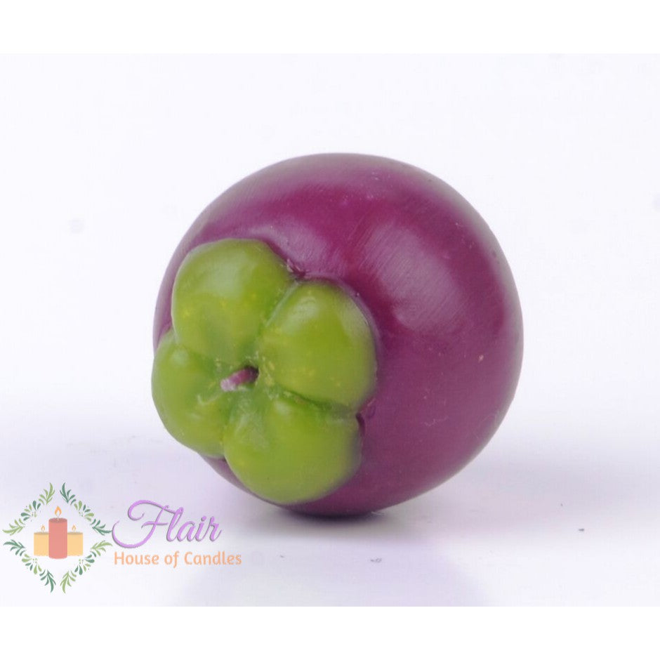 Mangosteen Fruit Candle 6.3cm Tall