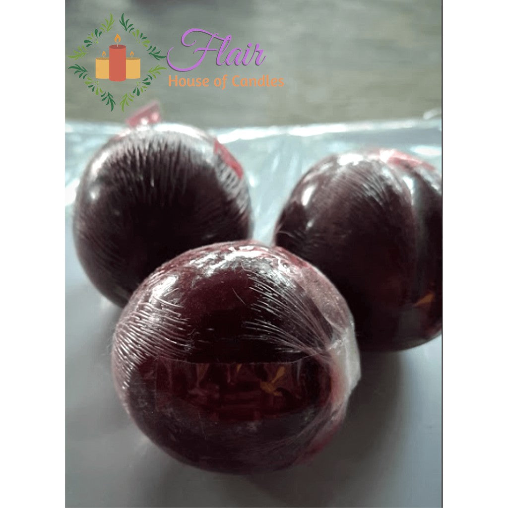 Plum Fruit Candle 5.5cm Tall