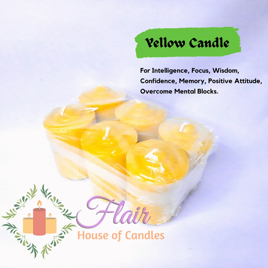 Flair Vigil Colored Wishing Candles | 6pcs Pack 5.5cm Tall