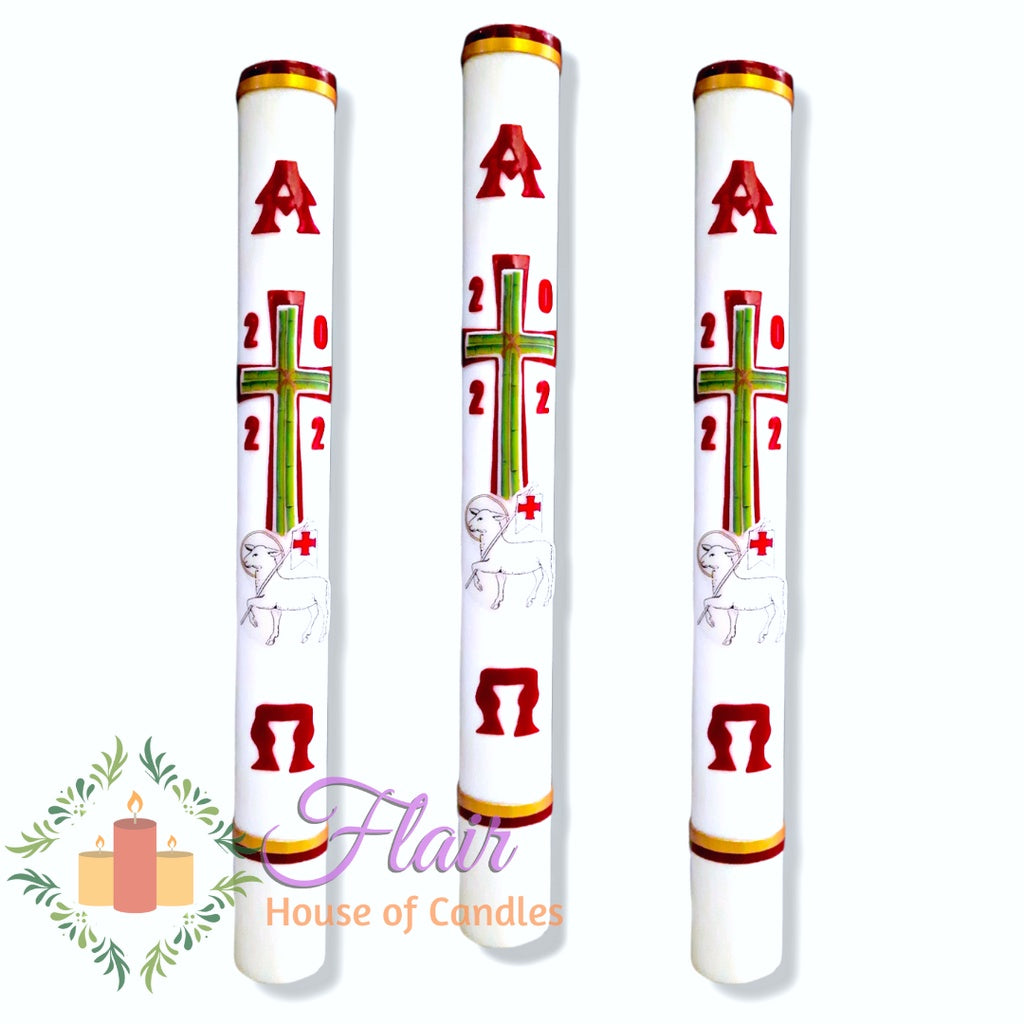 Flair 4 by 36 Inches Paschal Candle | Made to Order