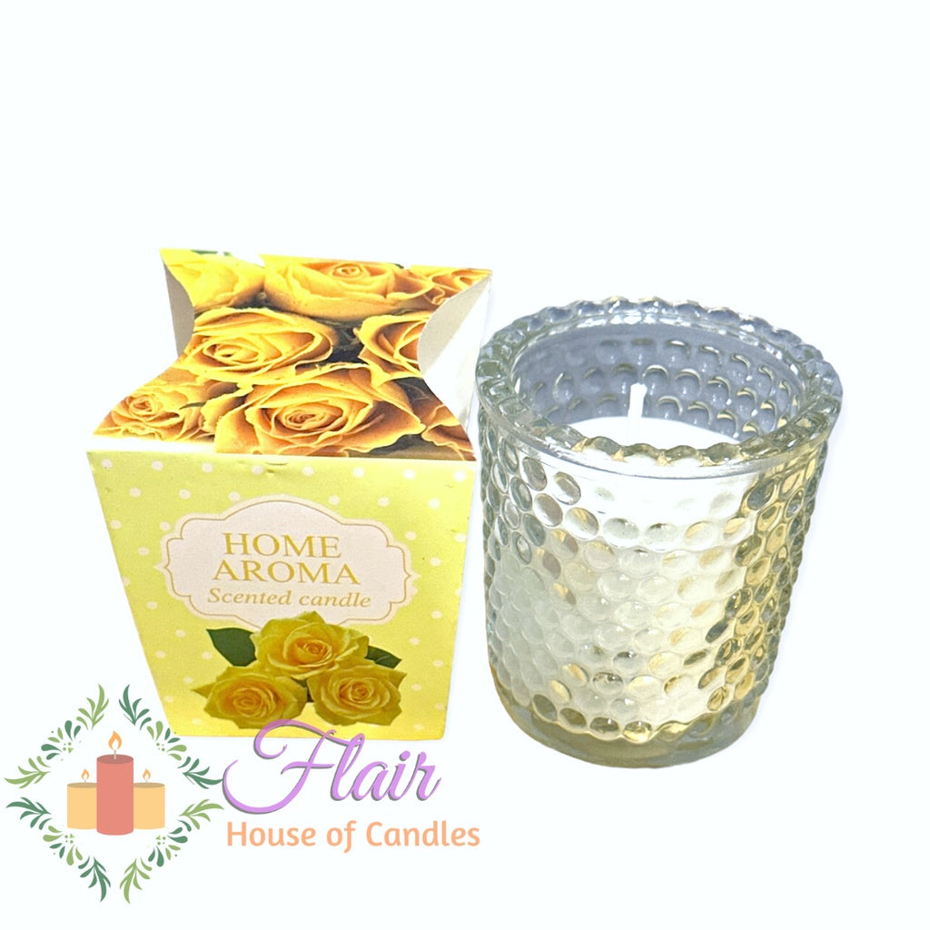 Home Aroma Scented Vigil Glass Candle 6.5cm Tall