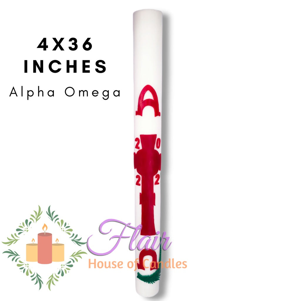 Flair 4 by 36 Inches Paschal Candle | Made to Order