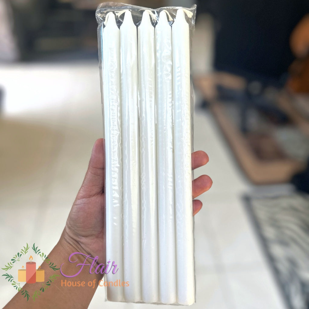 Flair White Procession Candle #5 | 5pcs Pack 27cm Tall