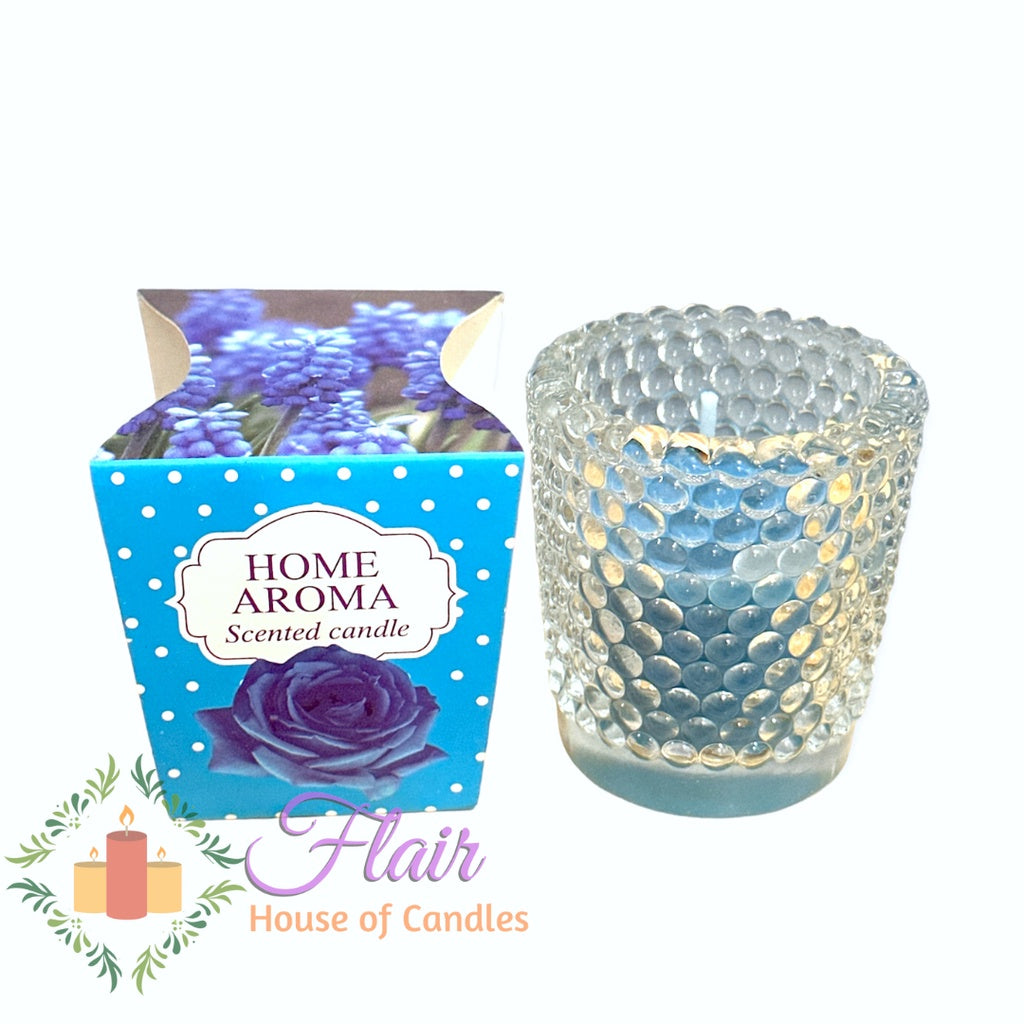 Home Aroma Scented Vigil Glass Candle 6.5cm Tall