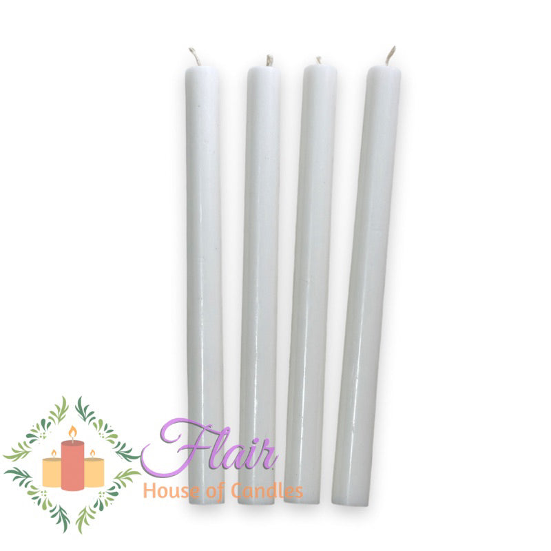 Flair White Procession Candle #1 | 12 Inches Tall