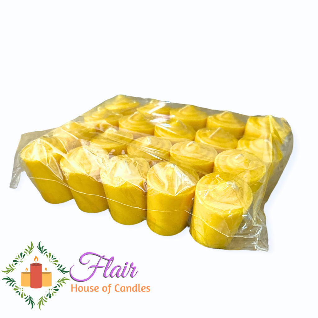 Flair Vibrant Colored Vigil Candle Set | 20pcs Pack 6.5cm Tall