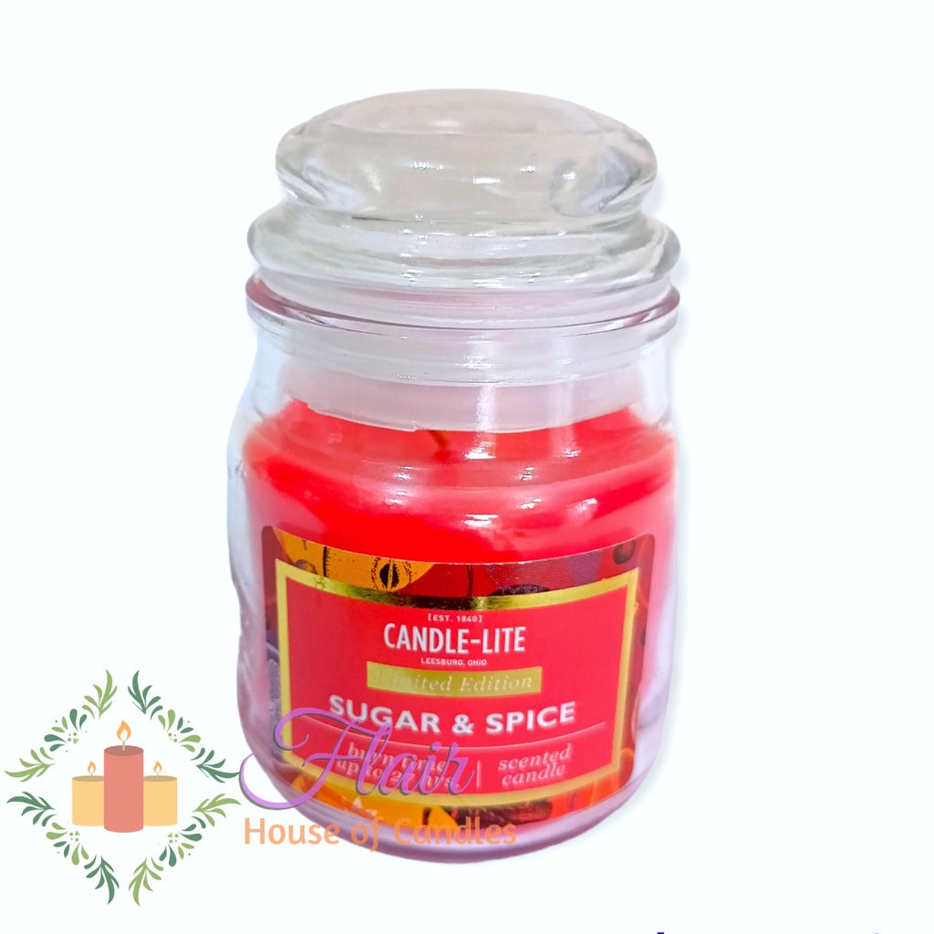 Candle-Lite Sugar and Spice Scented Candle Jar 85g