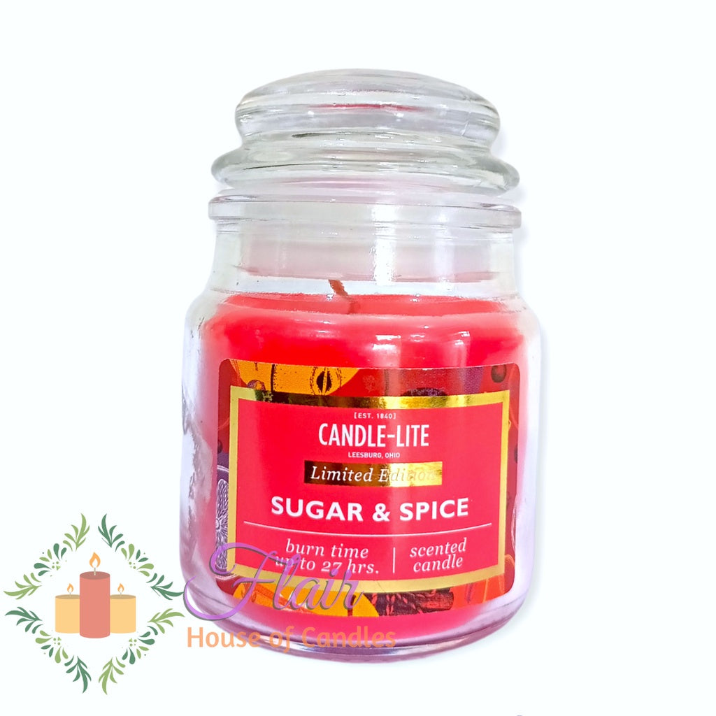 Candle-Lite Sugar and Spice Scented Candle Jar 85g