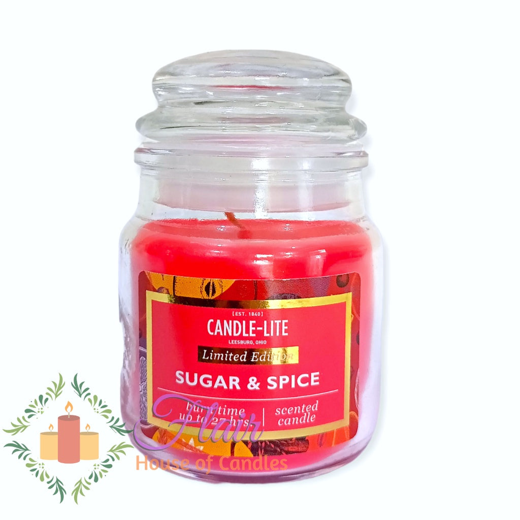 Candle-Lite Sugar and Spice Scented Candle Jar 85g